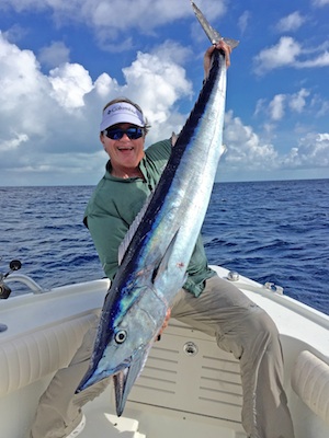 George Poveromo, pictured with a wahoo catch, fishes the Florida Keys regularly.